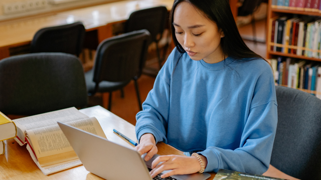 Girl Teenager On Laptop