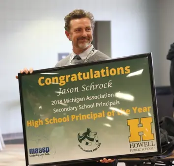 Jason Schrock High School Principal of the Year Award
