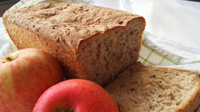 Bread and a Red Apple