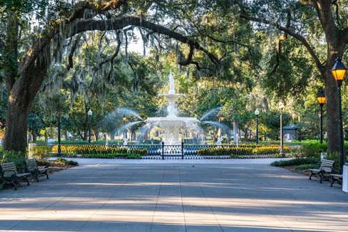Fountain in Forsyth Park, Savannah GA