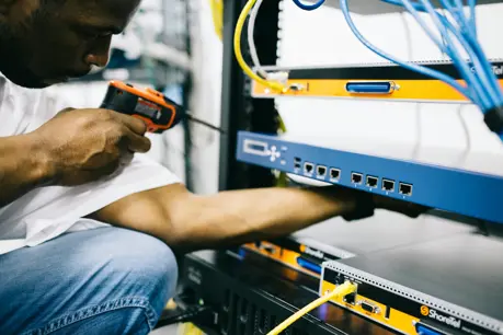 electrician at work