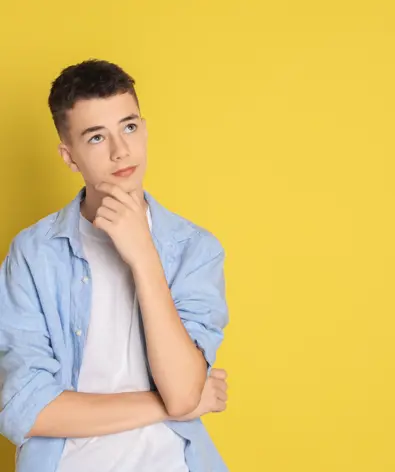 Teenage Boy Thinking
