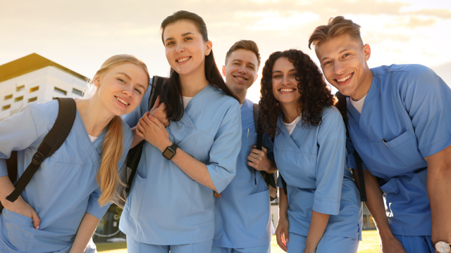 Group Of Healthcare Students