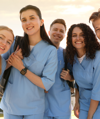 Group Of Healthcare Students