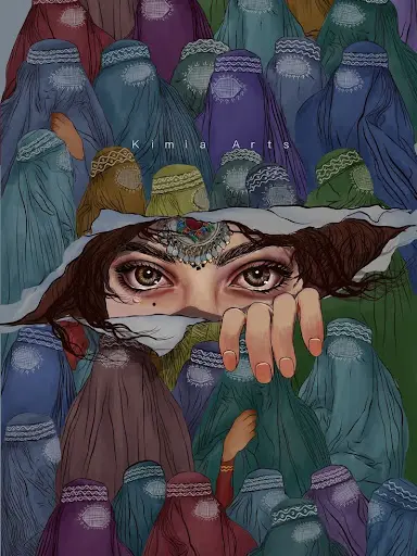 Illustration Afghan Women